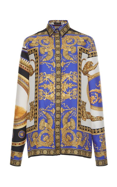 womens versace blouse|versace long sleeve shirts women's.